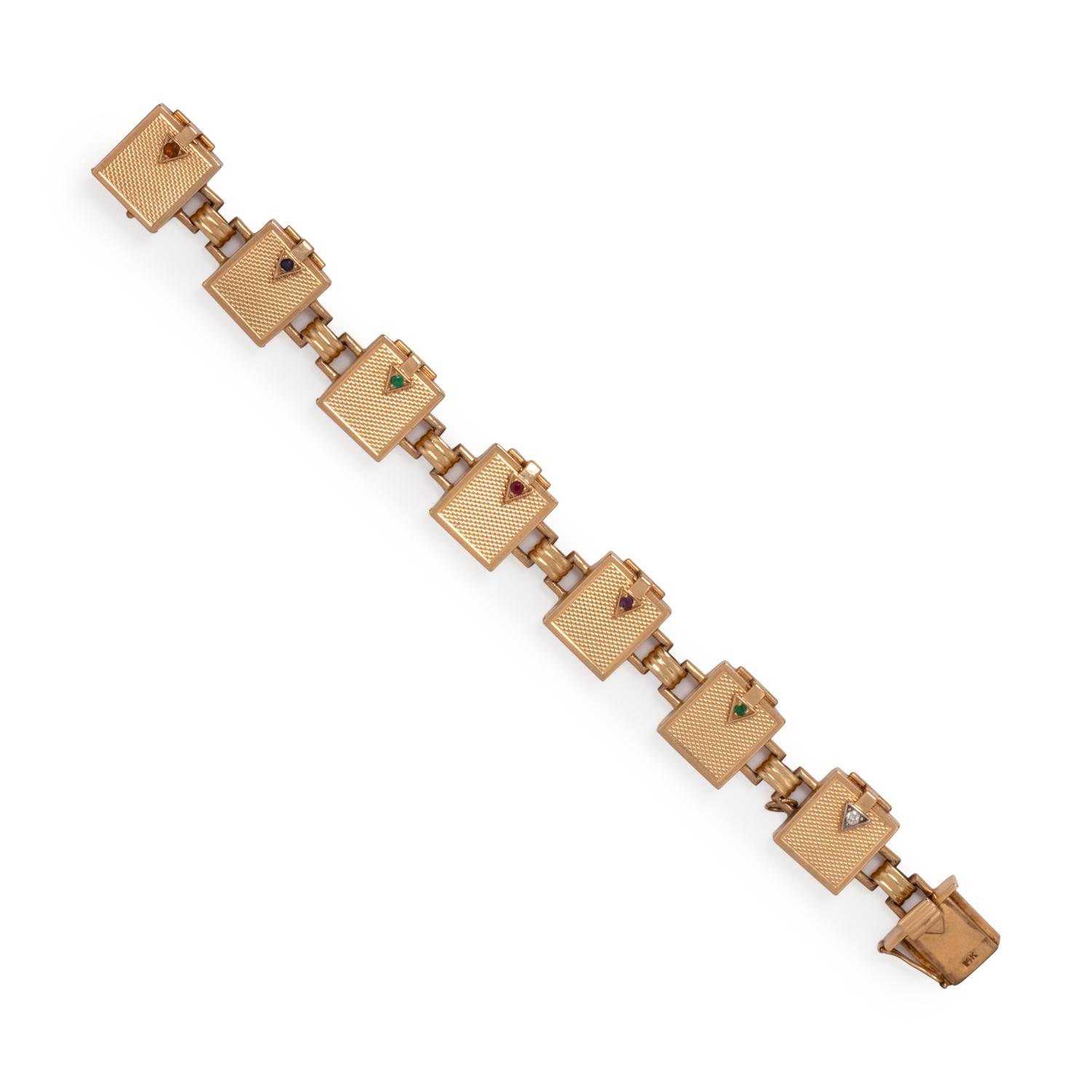 TIFFANY & CO., RETRO, YELLOW GOLD 'DEAREST' BRACELET