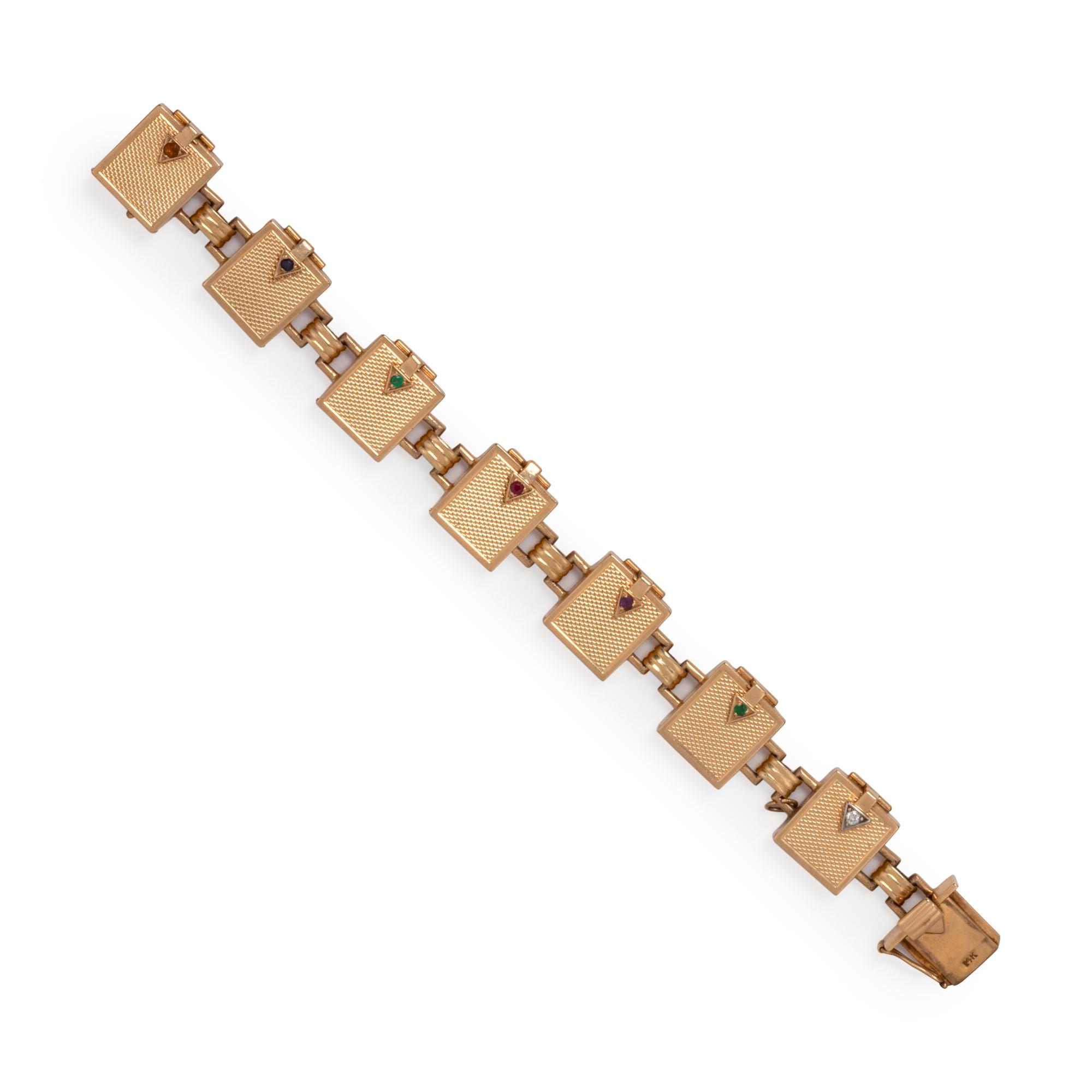 TIFFANY & CO., RETRO, YELLOW GOLD 'DEAREST' BRACELET