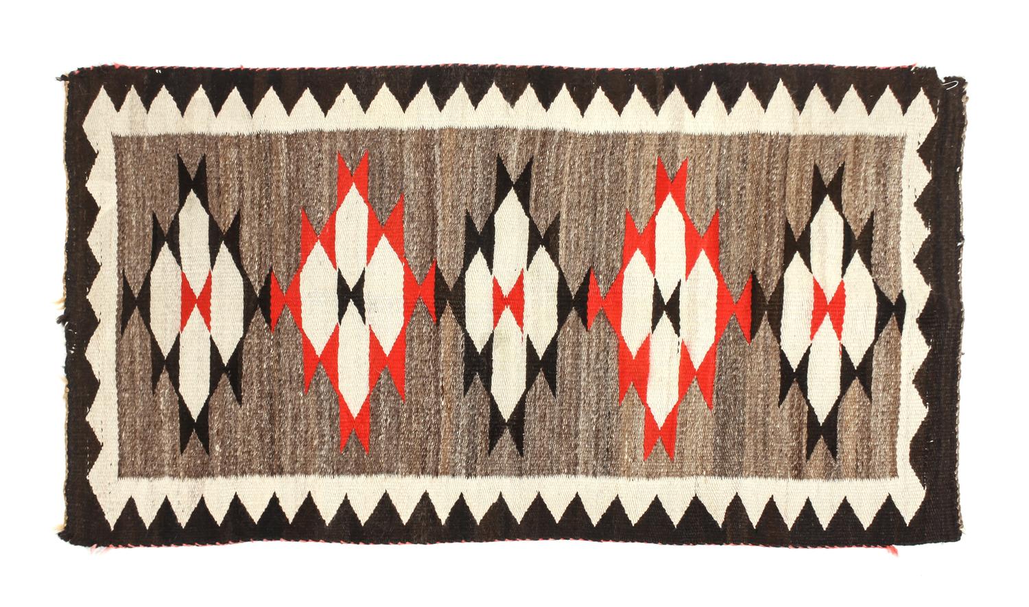 A Group of Four Western Reservation Rugs Largest: 29 x 53 inches.