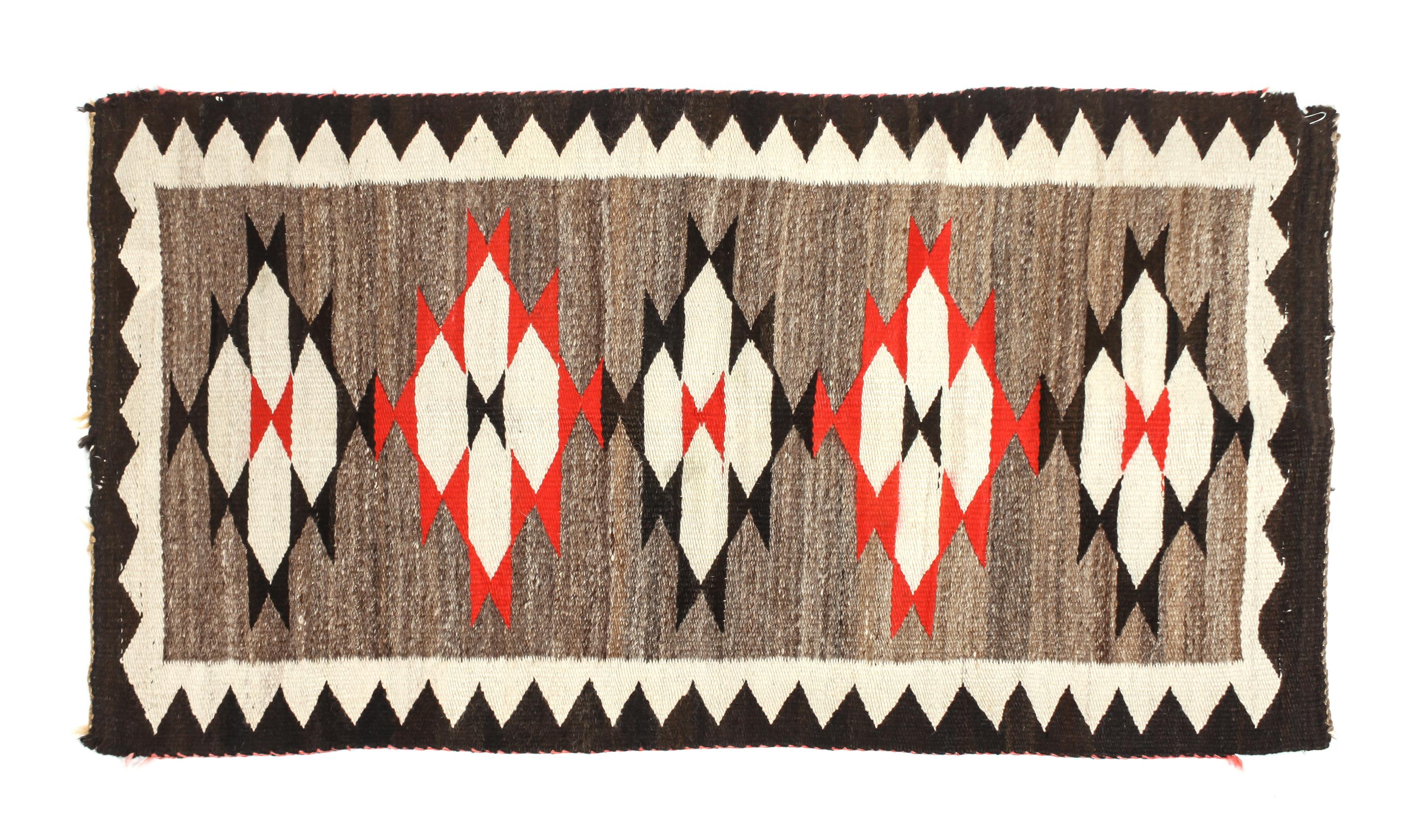 A Group of Four Western Reservation Rugs Largest: 29 x 53 inches.