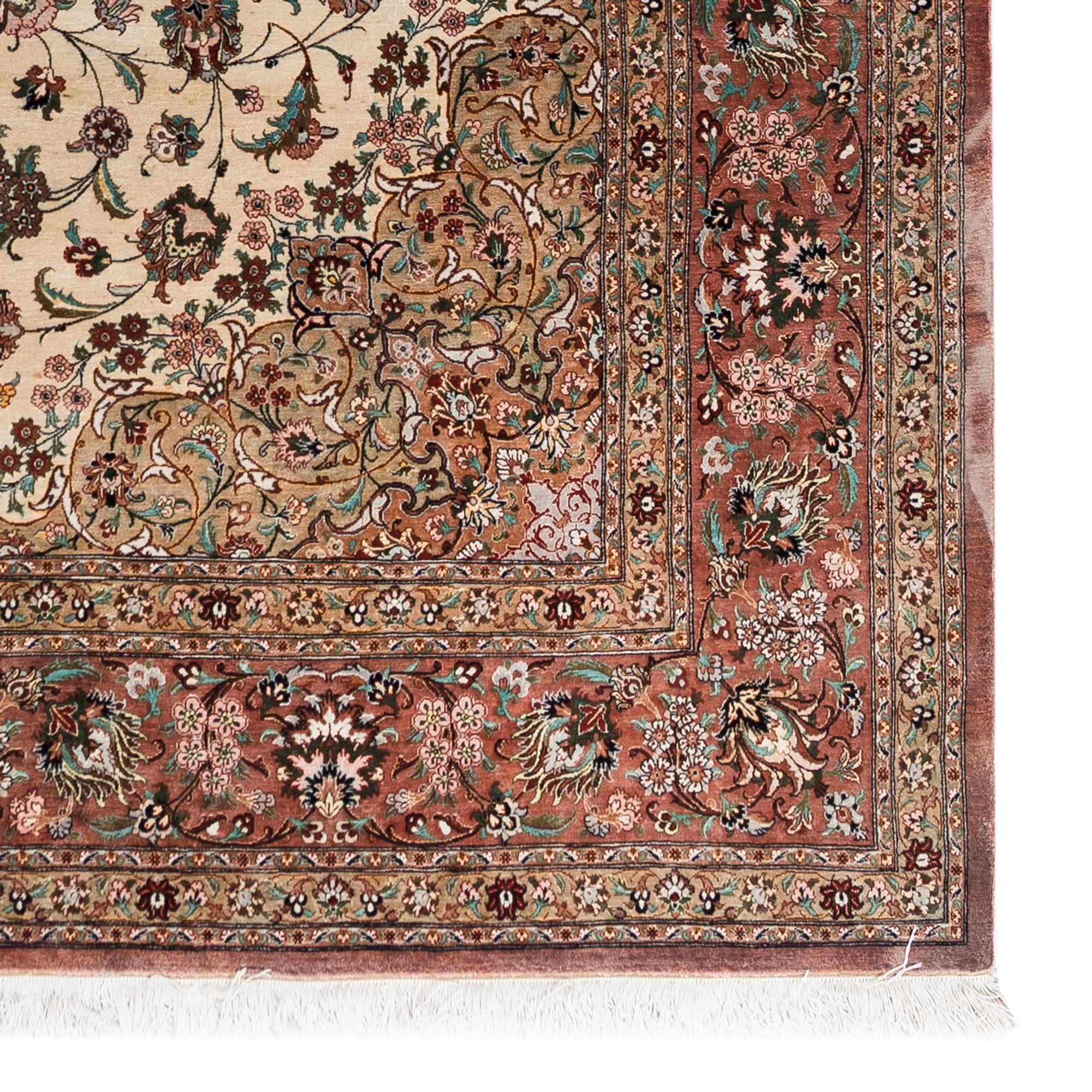 A Qum Silk Rug