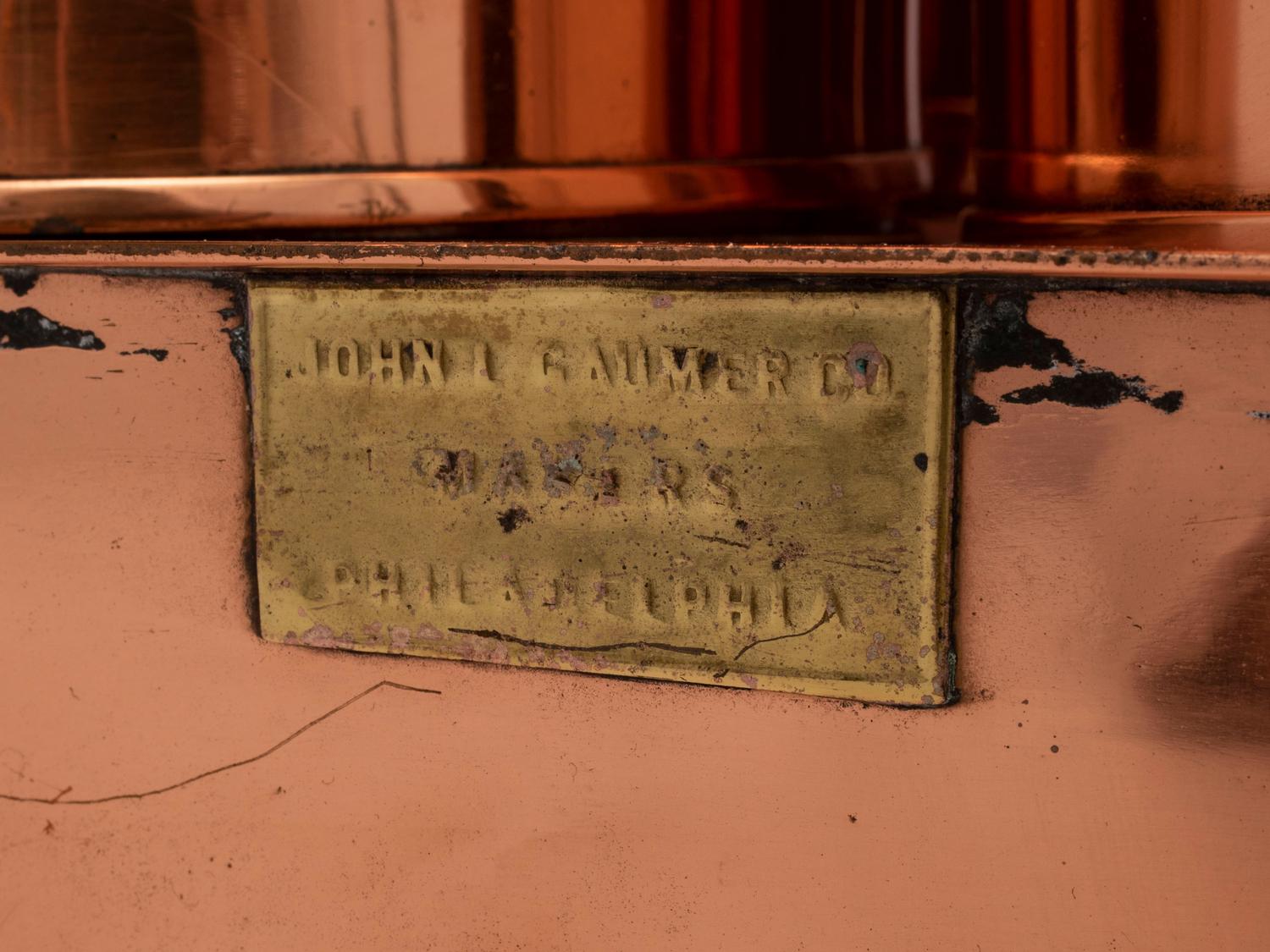 Three Sets of American Copper Mudge Canners
