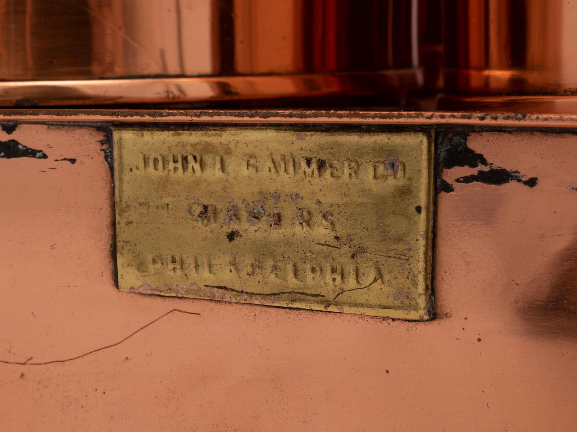 Three Sets of American Copper Mudge Canners