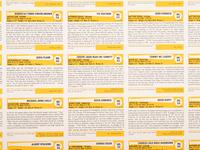 A Group of Five Uncut Sheets of 1980 Baseball Immortals and Home Run Legends Baseball Cards