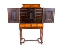 A German Renaissance Style Marquetry Cabinet on Stand — 19TH CENTURY