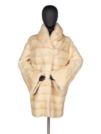 Giuliana Teso White Mink Jacket