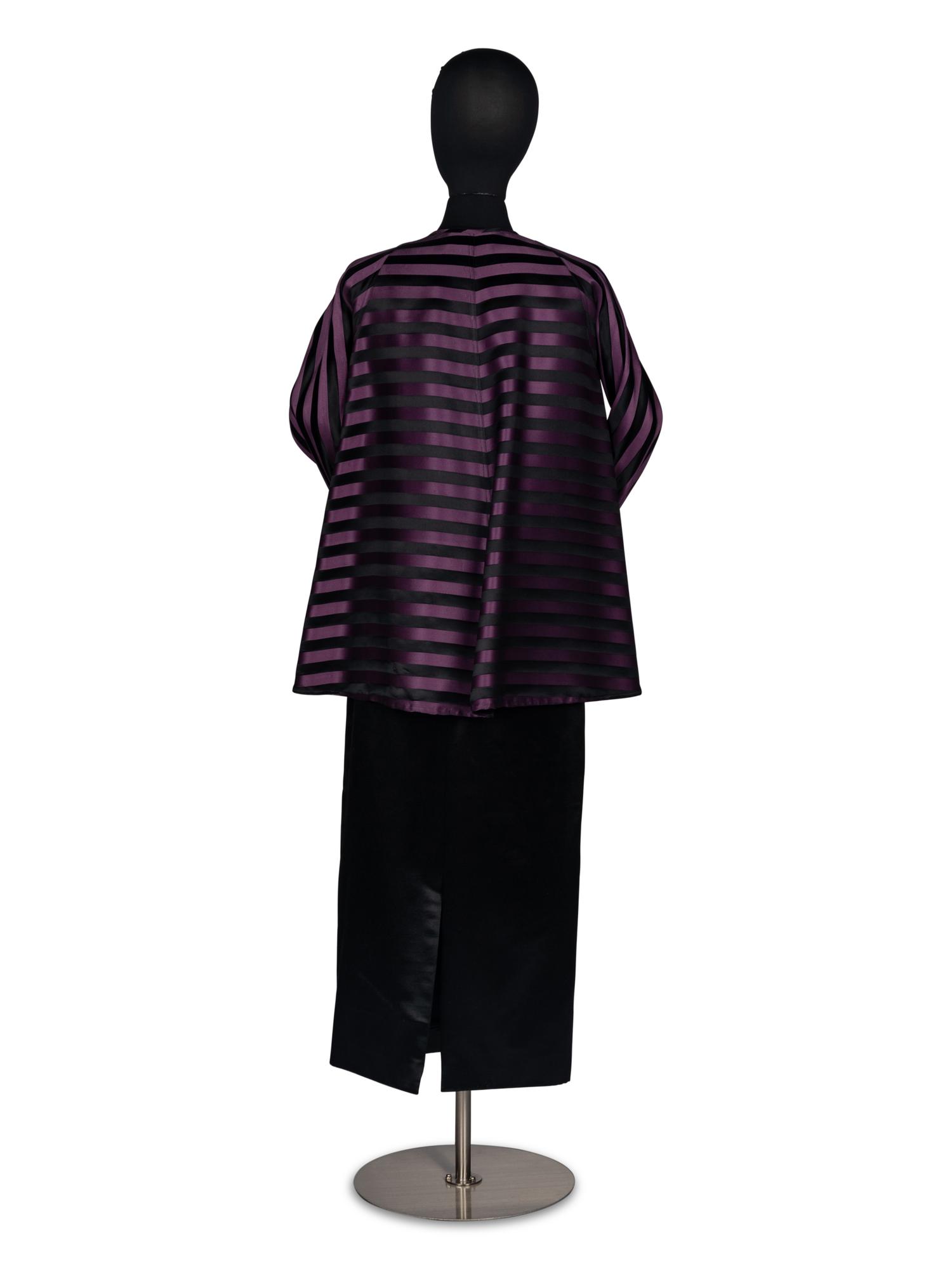 Geoffrey Beene Purple and Black Ensemble