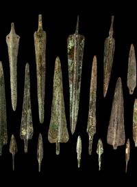A Group of 25 Luristan Bronze Spearheads and Arrowheads