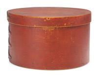 A Paint Decorated Shaker Bentwood Box