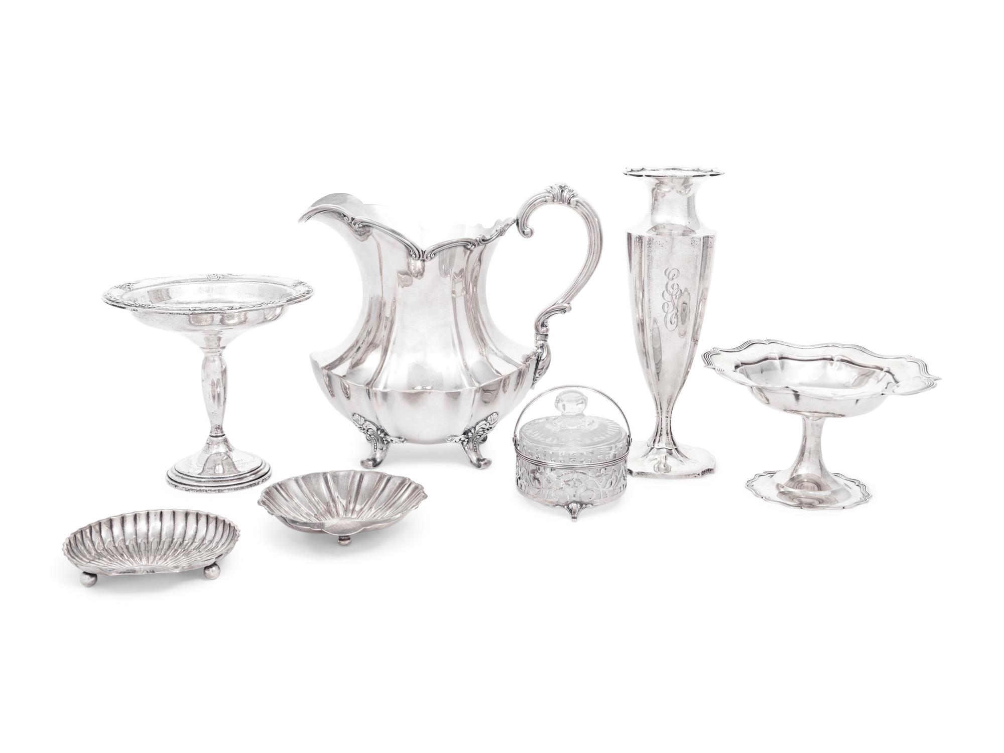 A Group of American Silver Table Articles