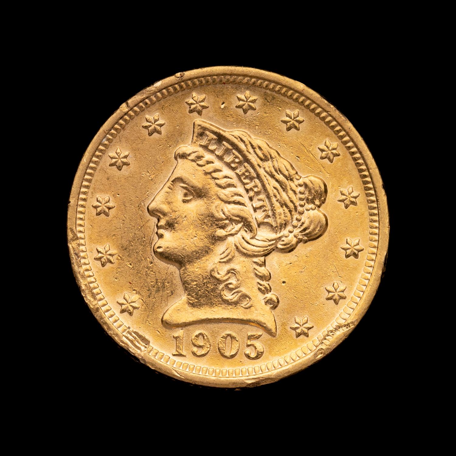 A 1905 Liberty Head $2.50 Gold Coin