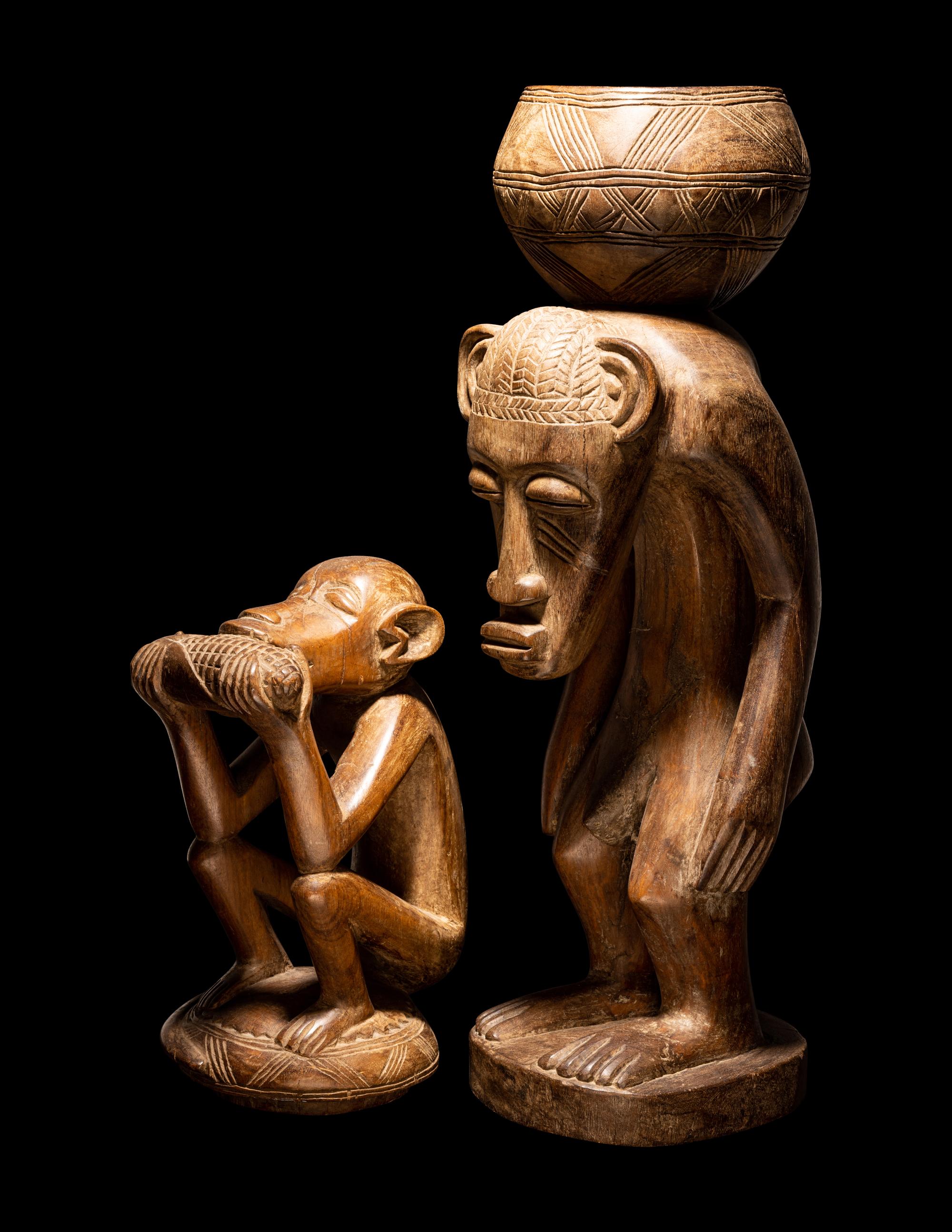 Two African Wood Figures