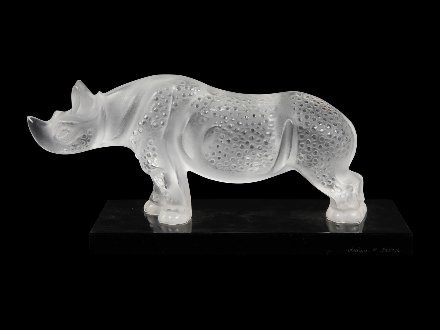 A Lalique Rhinoceros