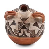 Acoma Painted Pottery Canteen