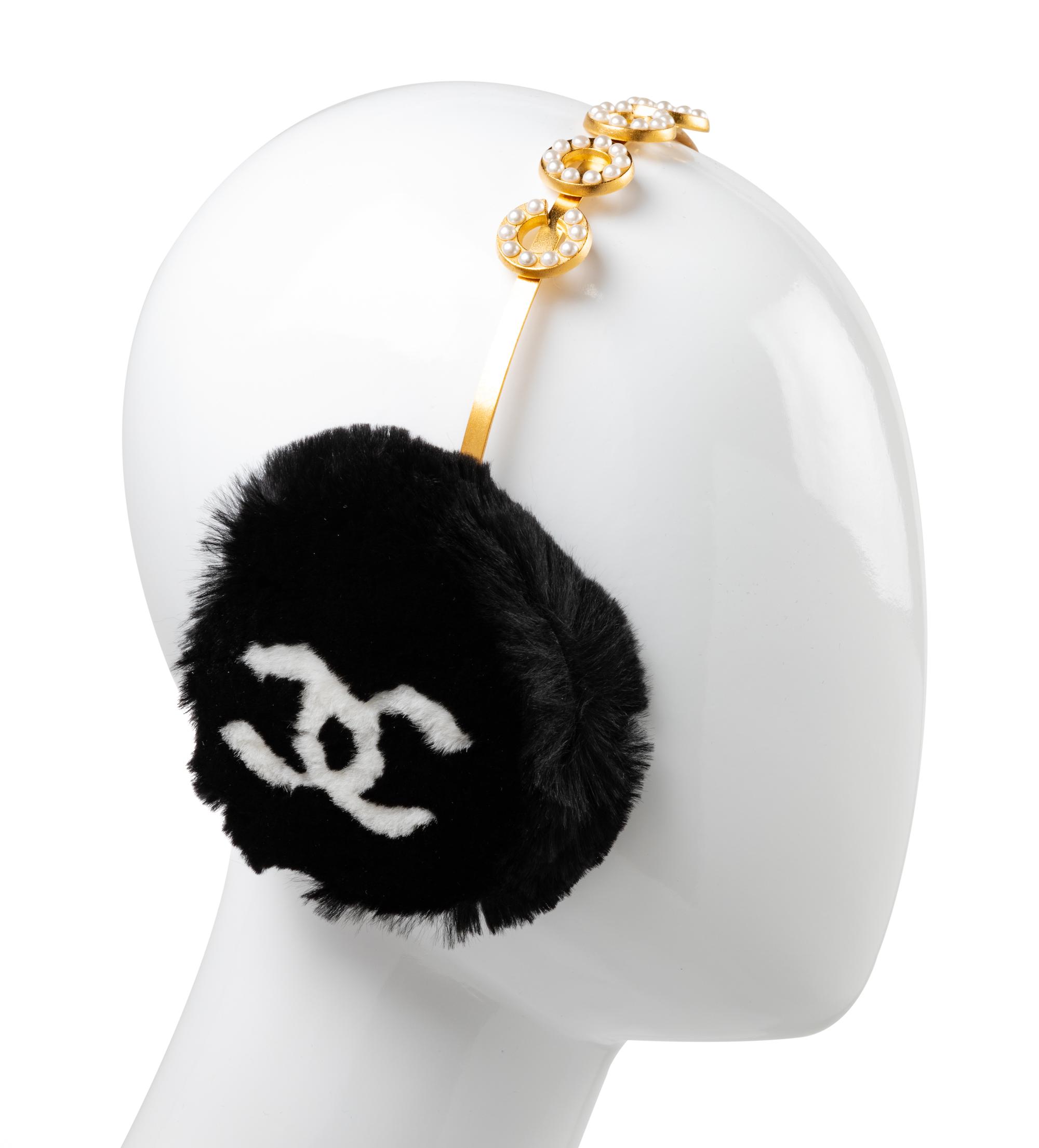 Chanel 'COCO' Fur Earmuffs, 2001