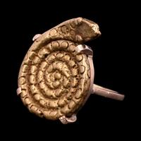 An Ashanti Serpent Gold Ring