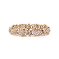 YELLOW GOLD, PLATINUM AND DIAMOND BRACELET