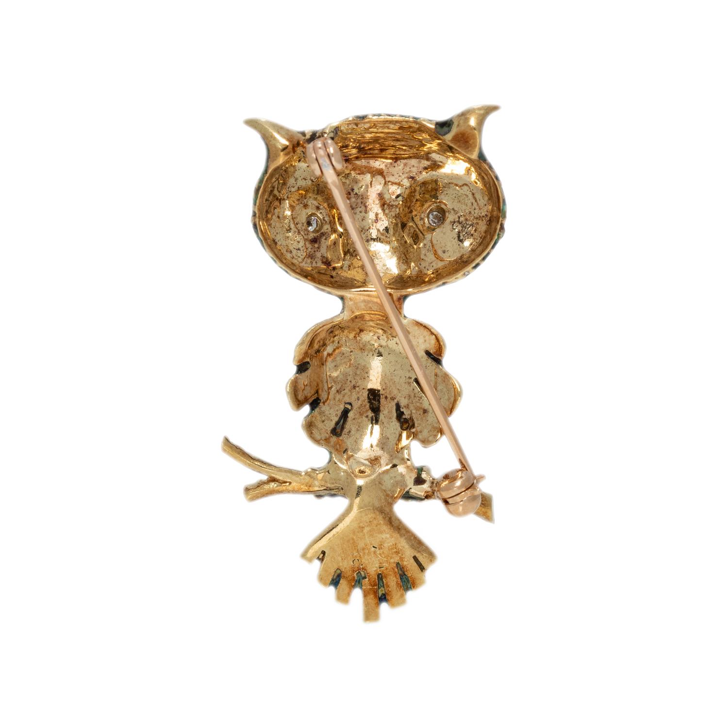 COLLECTION OF YELLOW GOLD BIRD BROOCHES