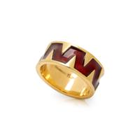 TIFFANY & CO., SCHLUMBERGER, YELLOW GOLD AND ENAMEL RING