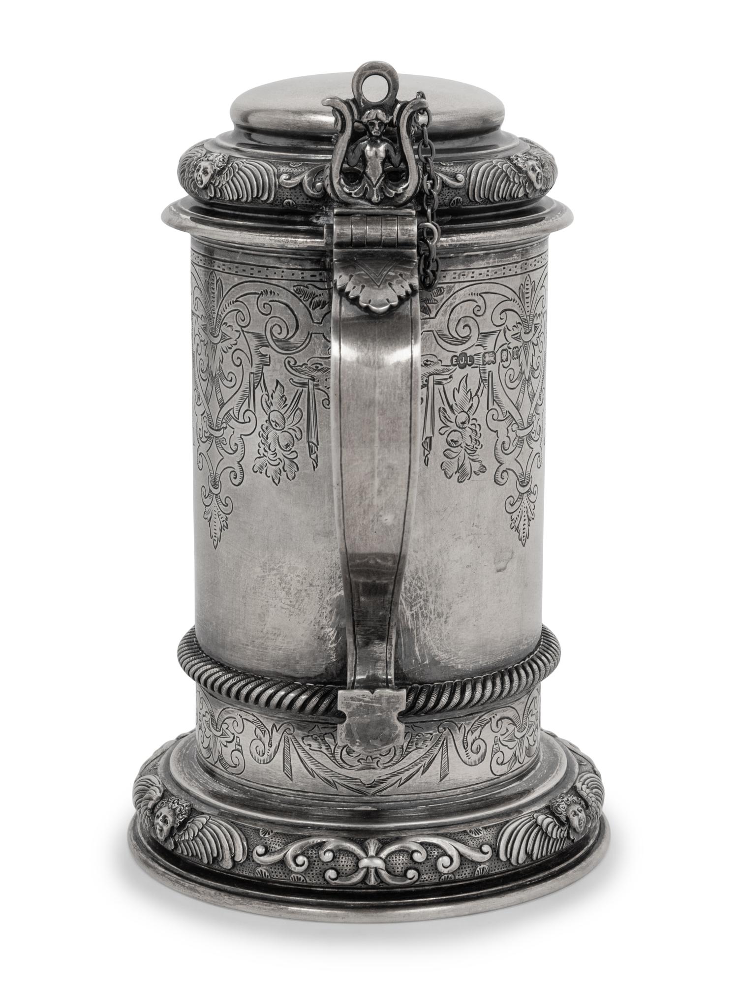 An English Silver-Gilt Tankard