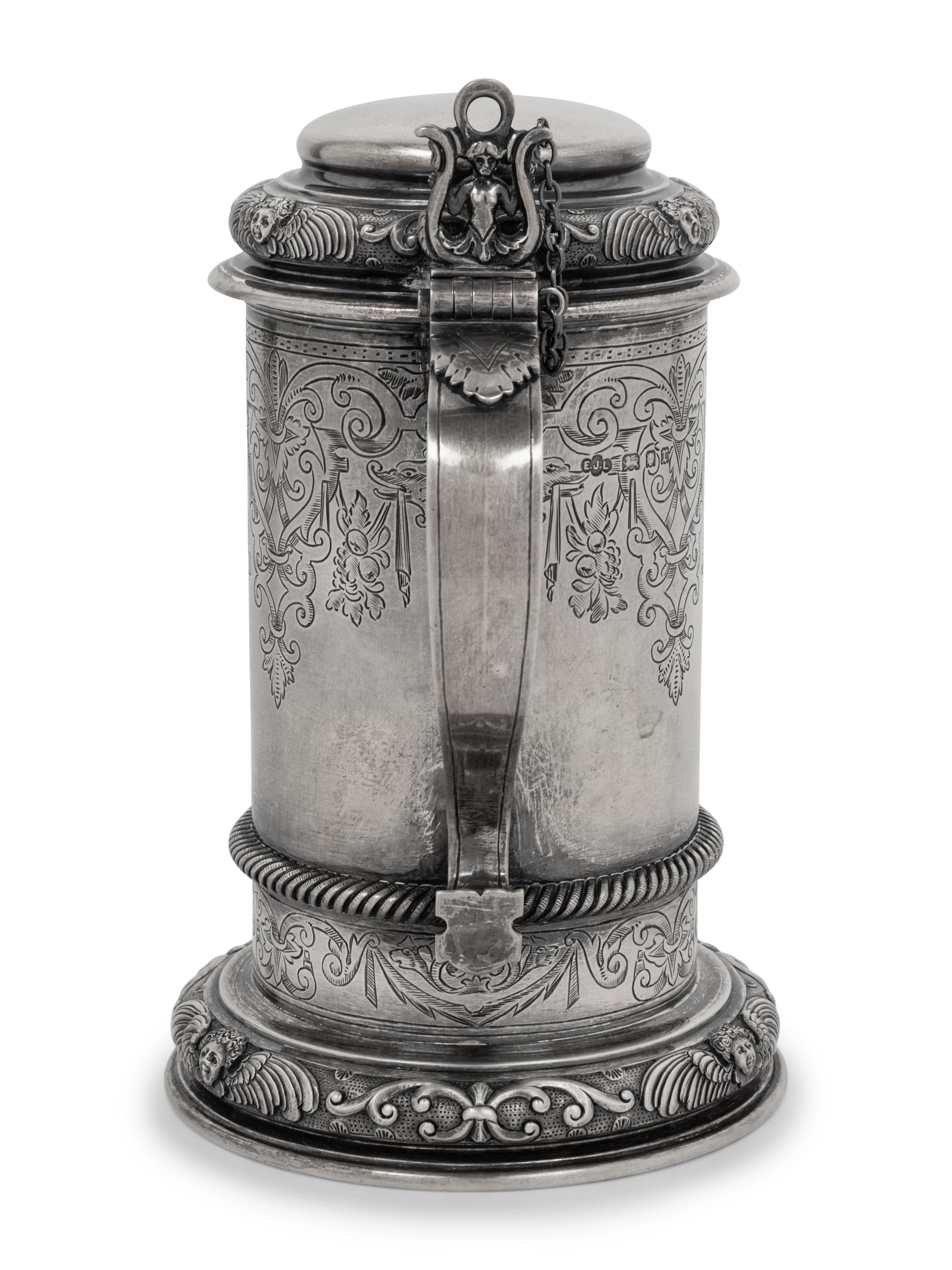 An English Silver-Gilt Tankard