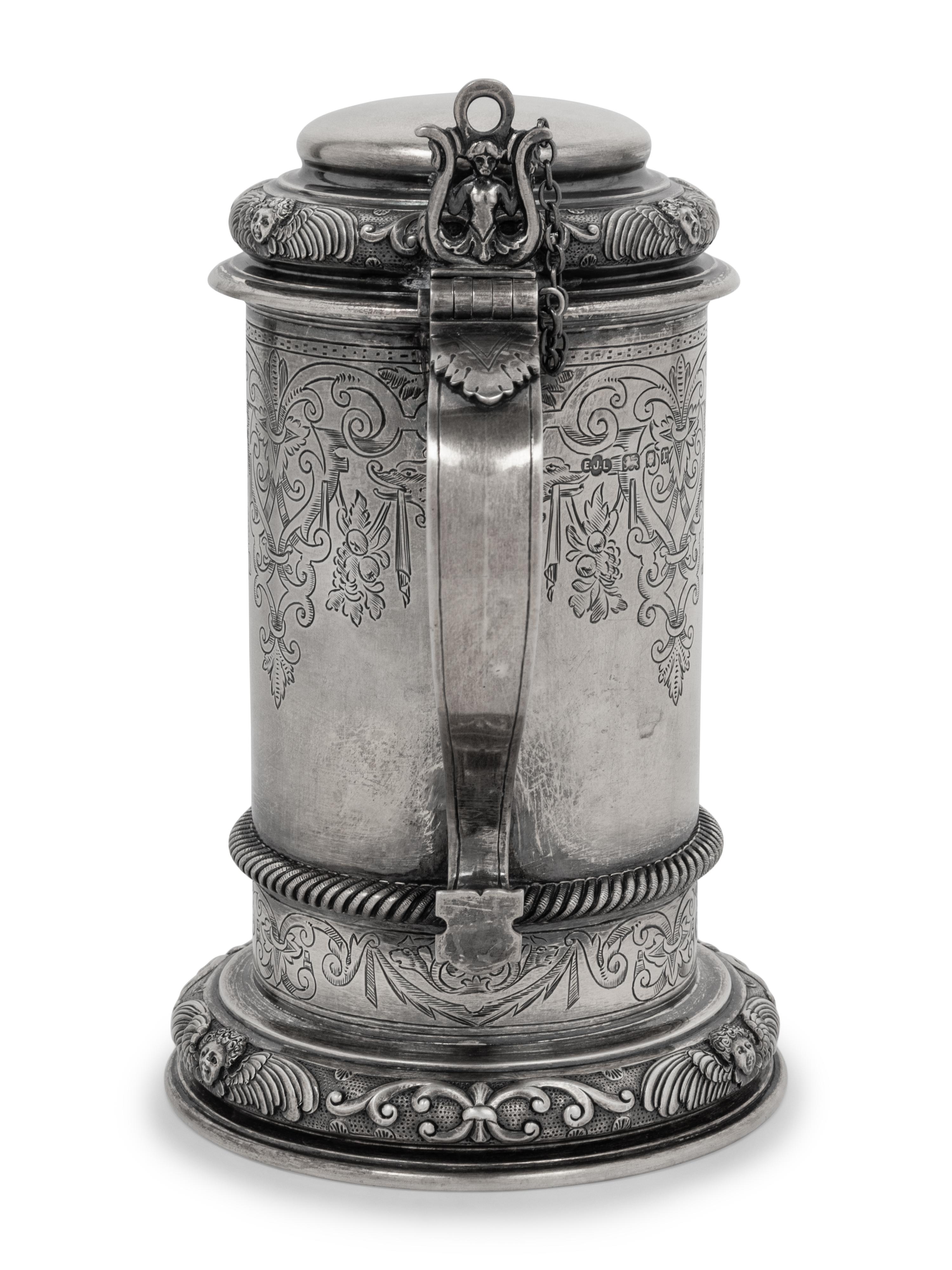 An English Silver-Gilt Tankard