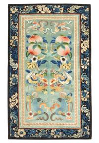 Eleven Chinese Embroidered Silk Panels Length of longest 31 inches. — LATE QING DYNASTY