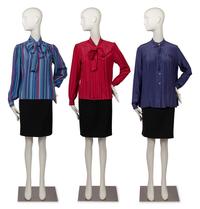 Three Blouses, Gucci, Saint Laurent and Adolfo, 1980s