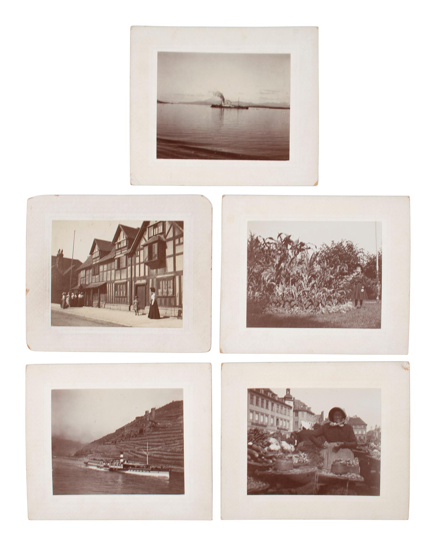 [EARLY PHOTOGRAPHY]. A large group of international photographs including images from Philippines, Japan, Egypt, Italy, and Spain, comprising: