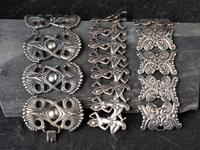 Taxco Sterling Silver Link Bracelets