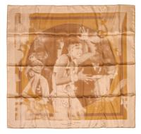 An Hermes Silk Scarf, 35 x 35 inches.