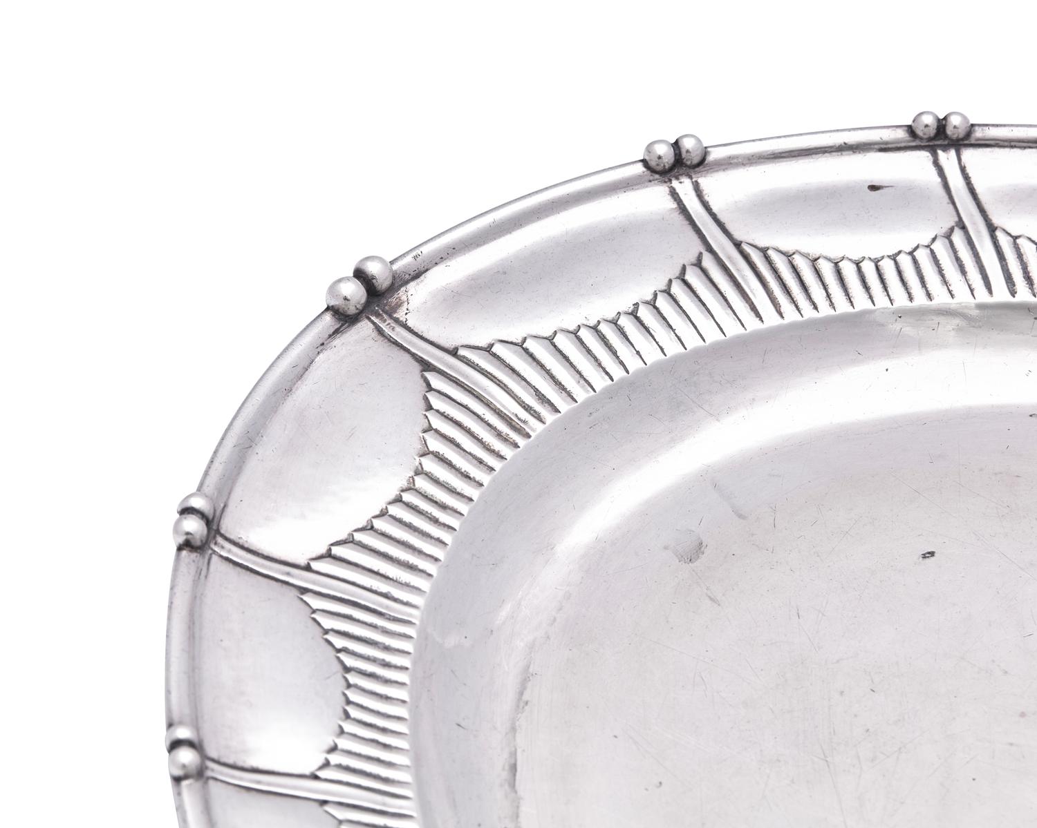 A Johan Rohde Designed Georg Jensen Silver Tray
