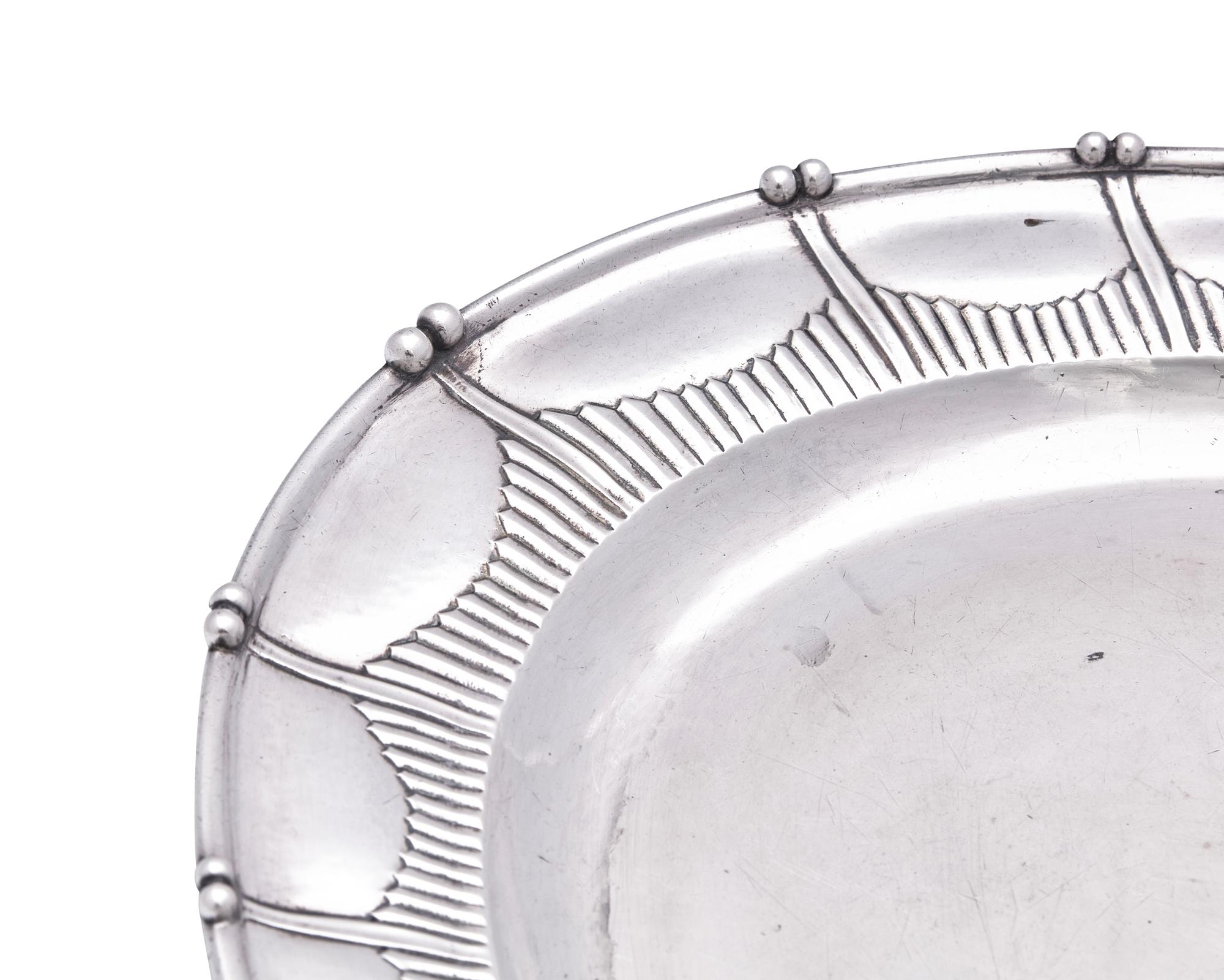 A Johan Rohde Designed Georg Jensen Silver Tray