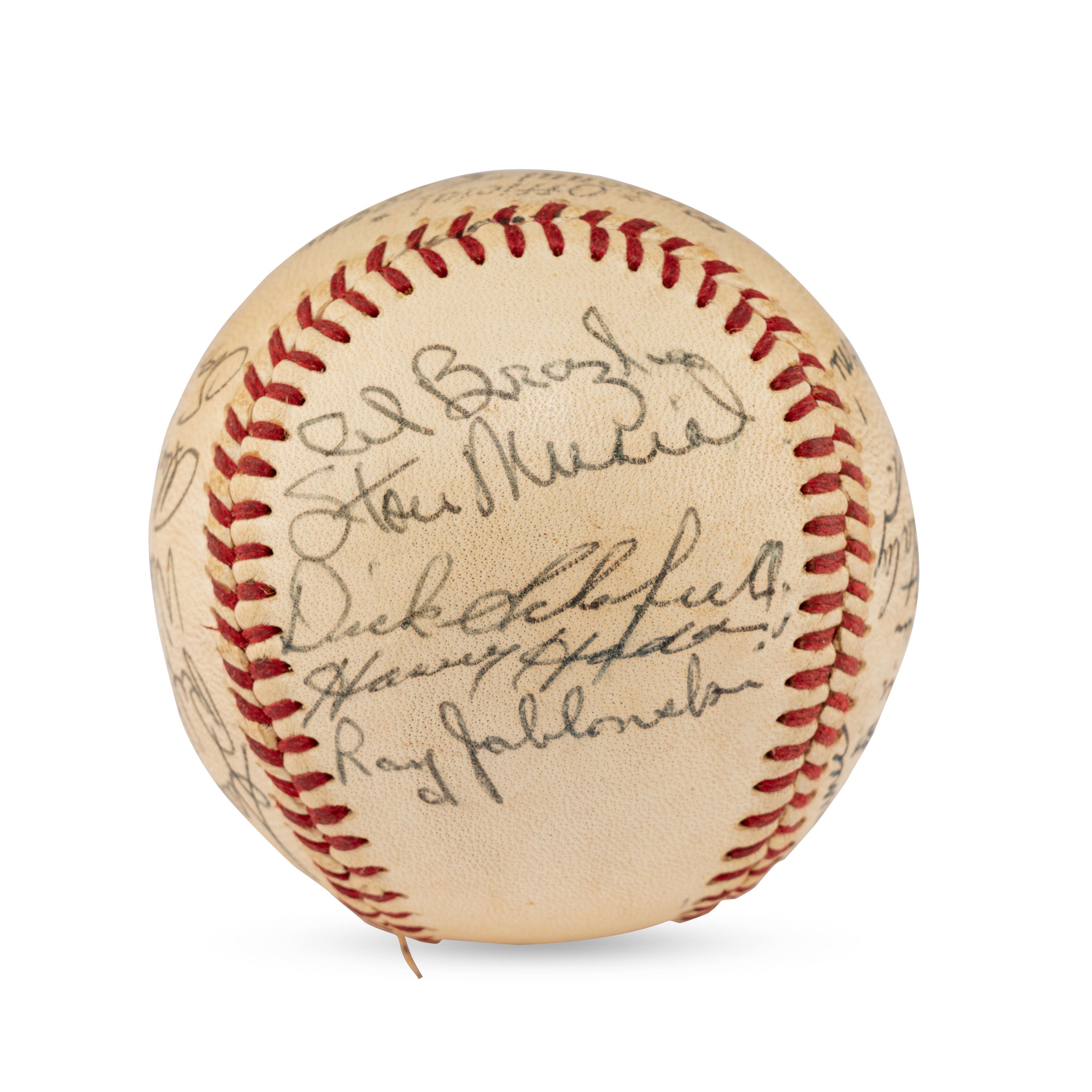A 1954 St. Louis Cardinals Team Signed Autograph Baseball Featuring Stan Musial (Beckett Authentication Services Letter of Authenticity)