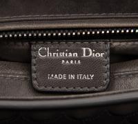 Christian Dior Gray Scalloped Leather Lady Dior Bag, 2007