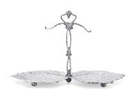 An American Silver Grape Dish