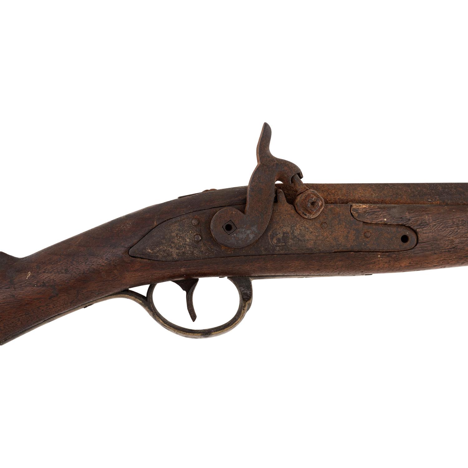 Relic Condition Shortened Percussion Northwest Trade Gun