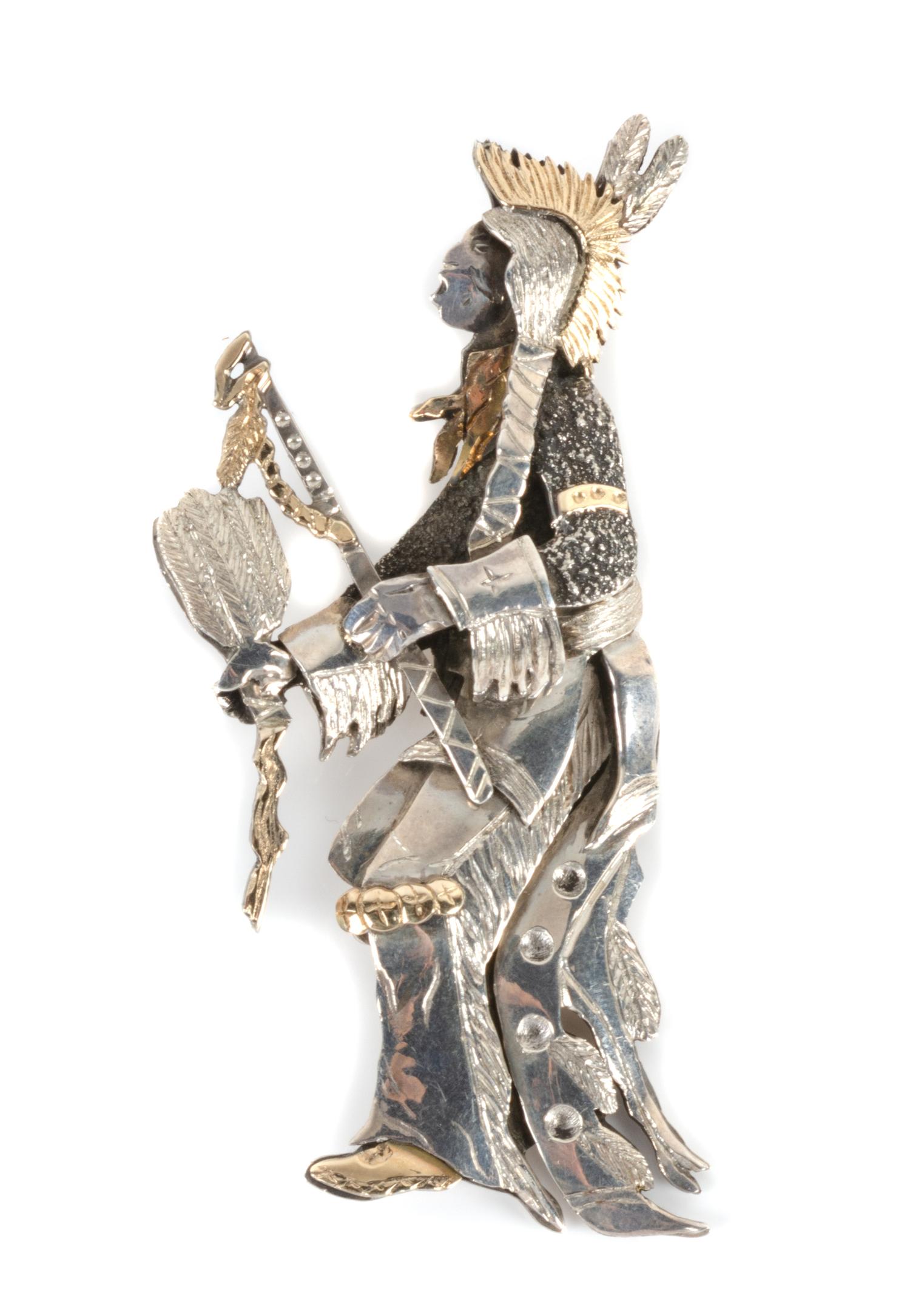 Michael Little Elk Height 3 1/2 inches — (Lakota, 1950-2102)