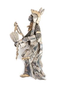 Michael Little Elk Height 3 1/2 inches — (Lakota, 1950-2102)