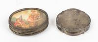 An English Tortoise Shell Pill Box Width of first 2 1/4 inches. — 19TH/20TH CENTURY
