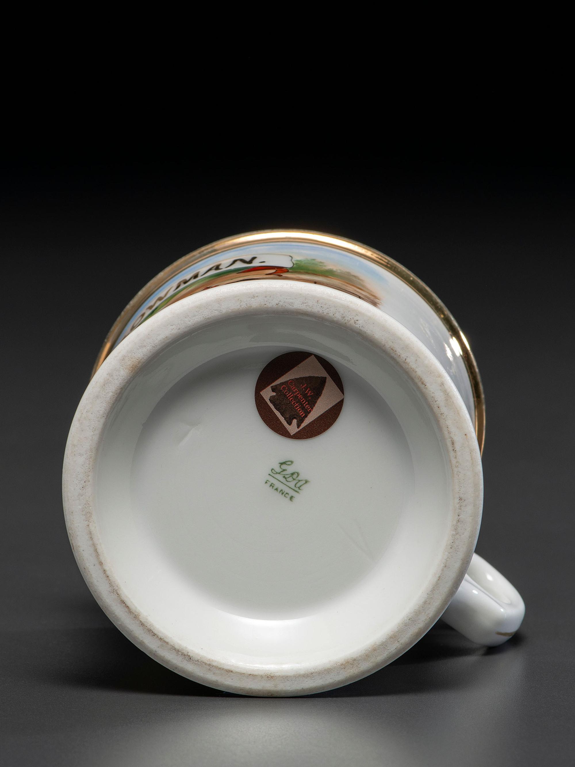 A Jockey's Porcelain Occupational Shaving Mug