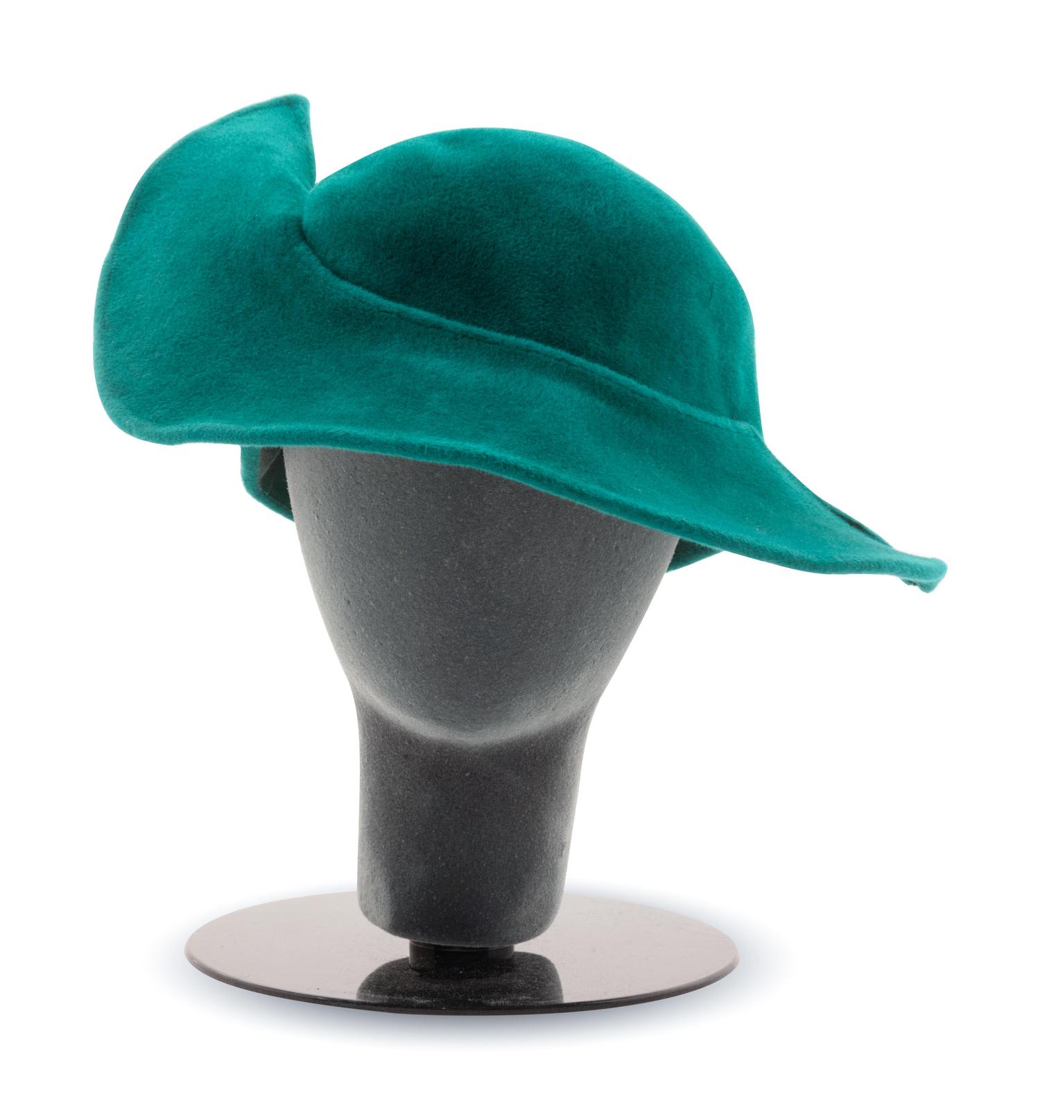 Three Pierre Cardin Felt Hats, 1960-70s
