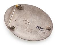 Award Winning Tufa Cast Sterling Silver Katsina and Pueblo Scene Belt Buckle, AND Tufa Mold