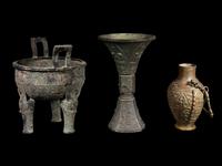 Three Chinese Bronze Vessels
