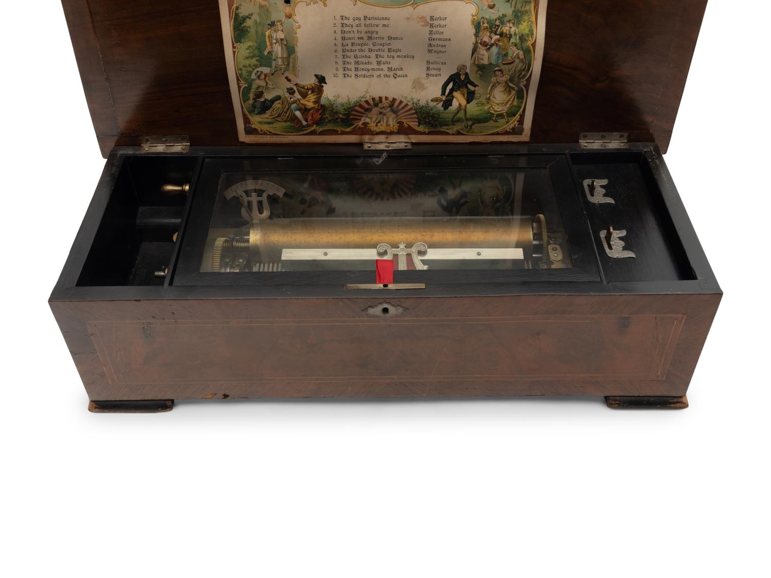 A Continental Cylinder Music Box
