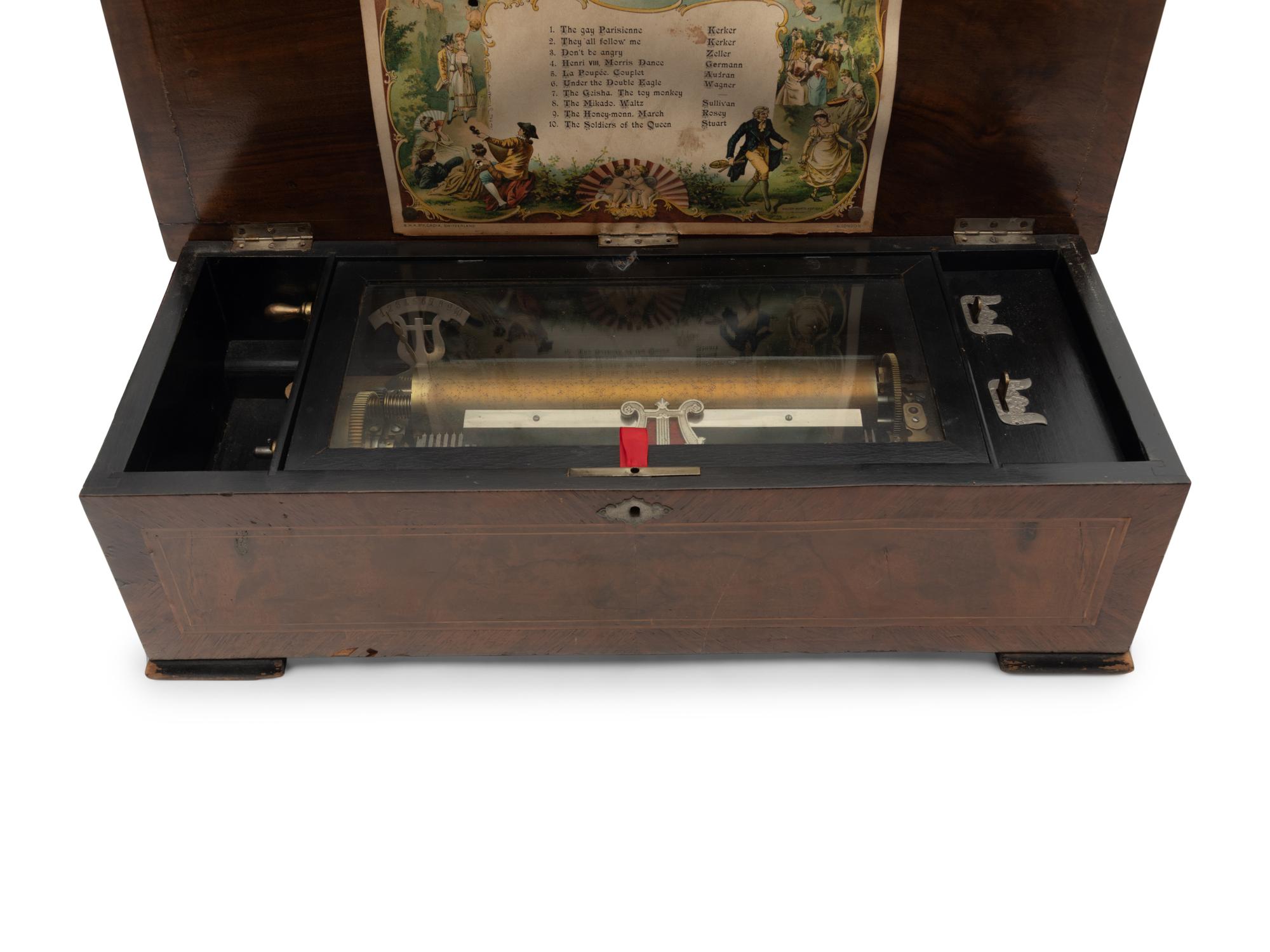 A Continental Cylinder Music Box