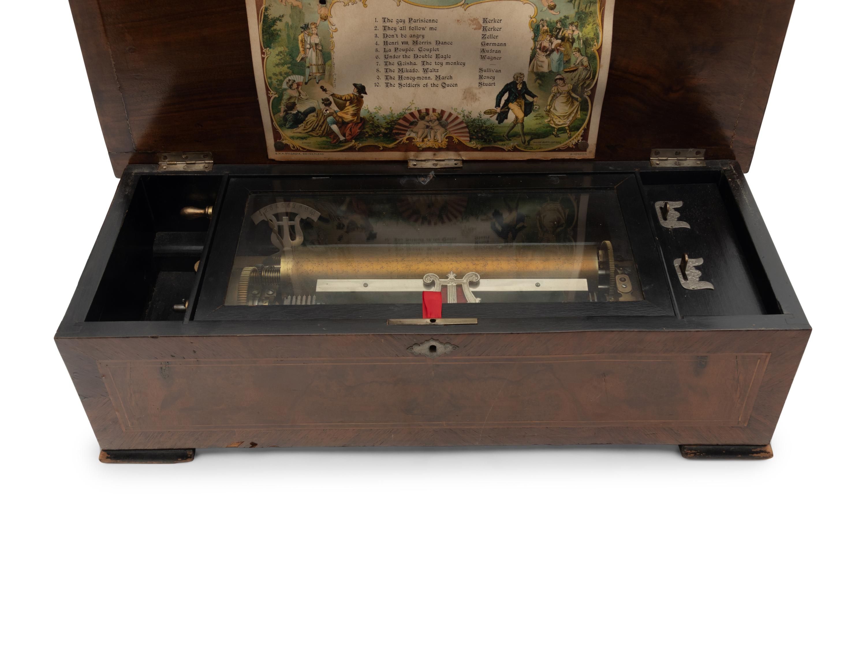 A Continental Cylinder Music Box