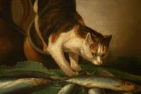 Cat Stealing a Mackerel