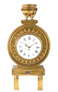 A Continental Giltwood Cartel Clock — 19TH CENTURY