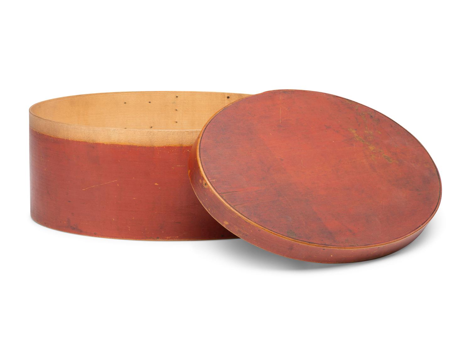 A Paint Decorated Shaker Bentwood Box